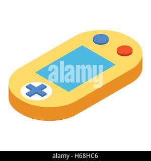 Console de jeu l'icône 3D isométrique Illustration de Vecteur