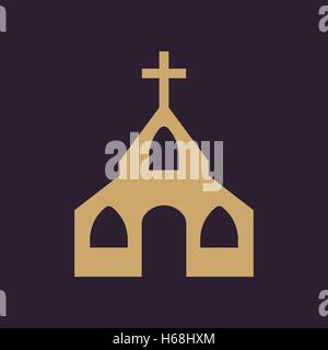 L'icône de l'église. Et Dieu chrétien, catholique, foi symbole. Télévision Illustration de Vecteur