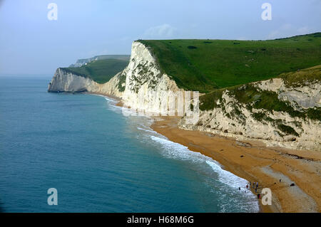 Près de la côte jurassique Durdle Door, Dorset, Angleterre Banque D'Images