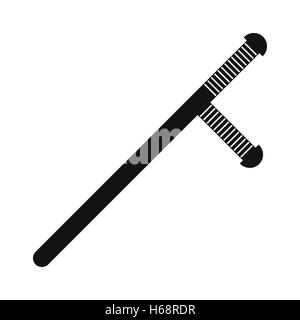 Illustration noir baton Police Illustration de Vecteur