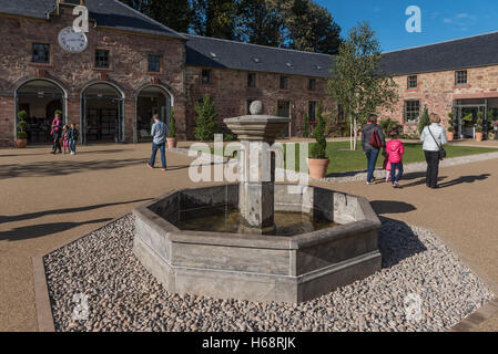 Le chantier de restauration de Dalkeith Country Park près d'Édimbourg Banque D'Images