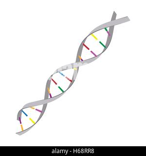 L'icône cartoon concept génétique Illustration de Vecteur