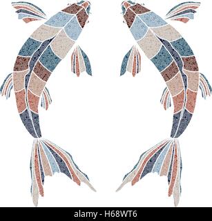 Poissons lumineux, signe zodiacal Poisson Illustration de Vecteur