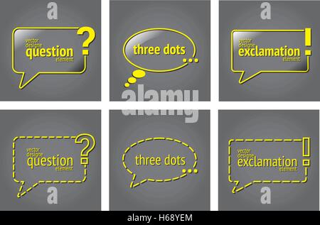 Quote modèle vierge. Citer bulle. La conception d'impression. Formulaire de devis. Template vector set Illustration de Vecteur