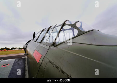 Un North American AT-6D au Texan North Weald Airfield, Essex, Angleterre, Royaume-Uni, Europe Banque D'Images