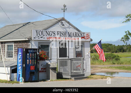 Young's Fish Market, Orléans, Cape Cod, Massachusetts, United States, Amérique du Nord Banque D'Images