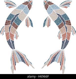 Poissons lumineux, signe zodiacal Poisson Illustration de Vecteur