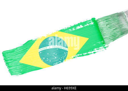 Image composite de brasil drapeau national Banque D'Images