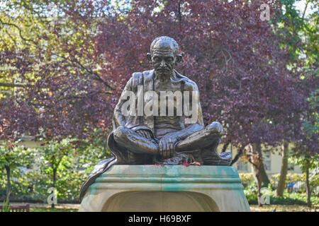 Mahatma Gandhi statue, Londres Tavistock Square Banque D'Images