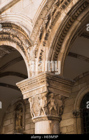 Dubrovnik, situé le long de la côte Dalmate en Croatie, est connue comme la "Perle de l'Adriatique' et sa vieille ville est à l'UNESCO ne Banque D'Images