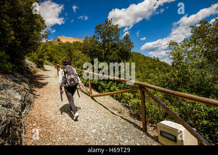 Rocca Sillana Rocca, Volterra, Pisa - Italie, forteresse construite au XII siècle Banque D'Images