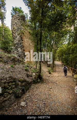 Rocca Sillana Rocca, Volterra, Pisa - Italie, forteresse construite au XII siècle Banque D'Images
