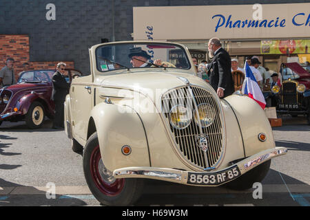 Challans, France - 11 août 2016 : Une fois l'événement "Autrefois Challans Challans" organisé par la ville et plonge les visiteurs en th Banque D'Images