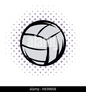 Volley-ball comics illustration Illustration de Vecteur