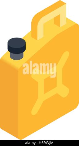 Jerrycan carburant icône 3D isométrique Illustration de Vecteur