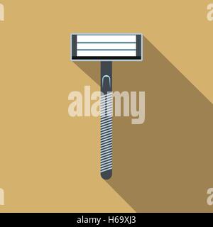 Télévision rasoir icône avec ombre Illustration de Vecteur