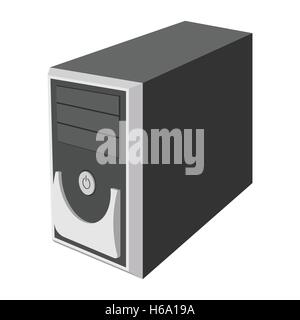 L'ordinateur, l'icône dessin animé Illustration de Vecteur