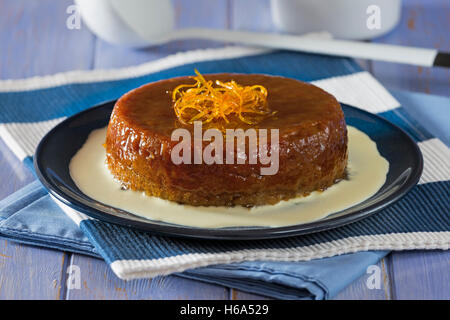 Malva pudding. Dessert l'Afrique du Sud. Banque D'Images