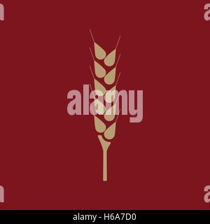 L'icône du blé. Spica symbole. Télévision Illustration de Vecteur