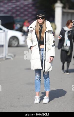 Beijing, Beijing, Chine. 26Th Oct, 2016. Le Street Fashion Week de Chine à Beijing, octobre 26th, 2016. © SIPA Asie/ZUMA/Alamy Fil Live News Banque D'Images