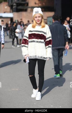 Beijing, Beijing, Chine. 26Th Oct, 2016. Le Street Fashion Week de Chine à Beijing, octobre 26th, 2016. © SIPA Asie/ZUMA/Alamy Fil Live News Banque D'Images