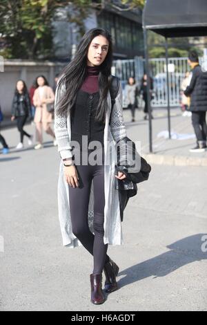 Beijing, Beijing, Chine. 26Th Oct, 2016. Le Street Fashion Week de Chine à Beijing, octobre 26th, 2016. © SIPA Asie/ZUMA/Alamy Fil Live News Banque D'Images