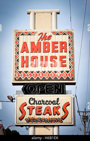 Amber House Restaurant à Charlotte, NC Banque D'Images