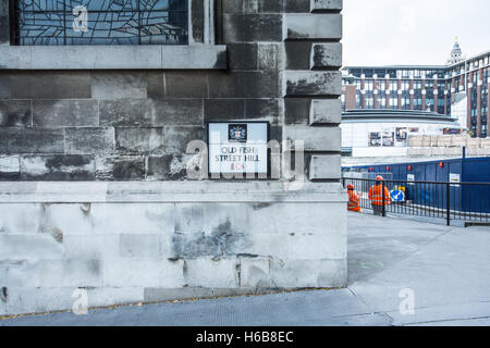 Old Fish Street Hill dans la ville de London, UK Banque D'Images