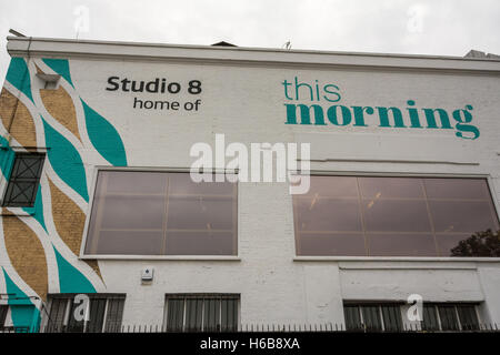 Studio 8, l'ancienne maison de l'émission télévisée de ce matin, sur Southbank à Londres, Lambeth, Angleterre, Royaume-Uni Banque D'Images