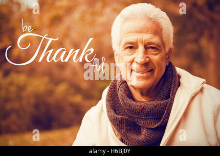 Image composite de l'image numérique de joyeux thanksgiving day text message Banque D'Images