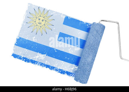 Image composite du drapeau national de l'uruguay Banque D'Images