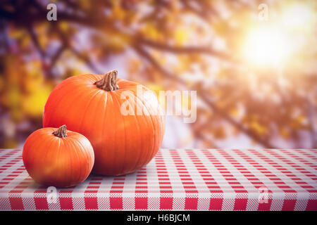 Image composite de nappe rouge et blanc Banque D'Images