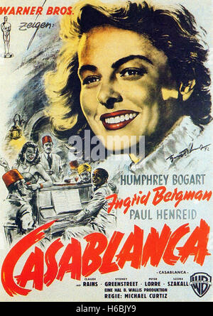 Casablanca - Movie Poster - Banque D'Images