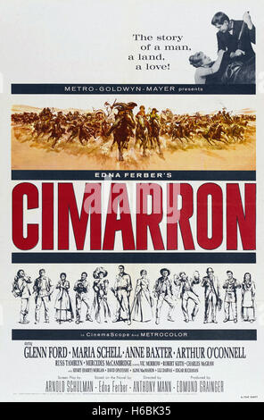 Cimarron (1960) - Movie Poster - Banque D'Images