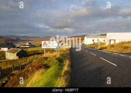 L'école primaire du village Balallan Signer Isle Of Lewis Western Isles Hébrides extérieures en Écosse United Kingdom Banque D'Images