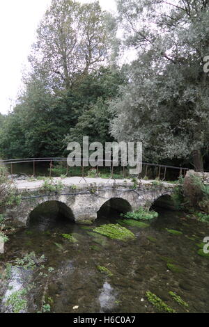 Ponts sur la rivière Coin Bibury Banque D'Images