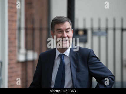 David Gauke,secrétaire en chef au Trésor,arrive à Downing Street pour une réunion du Cabinet Banque D'Images