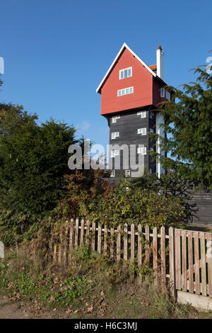 La maison dans les nuages, un ancien château d'eau, Aldeburgh, village Suffolk Angleterre UK Banque D'Images