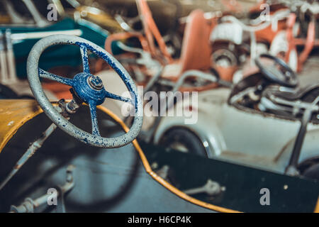 Jouet Ancien voiture film ton style vintage Banque D'Images