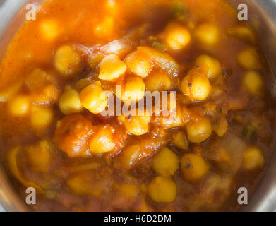 Libre de pois chiche au Curry curcuma et tomate Banque D'Images