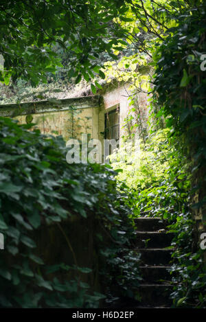 Hidden cottage sur l'île de l'ascension de la Montagne Verte Banque D'Images