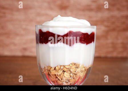 Libre Fraise Vanille parfait Banque D'Images