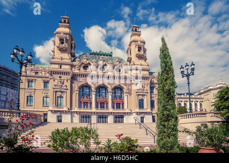 Monaco : Casino de Monte Carlo, Grand Théâtre Banque D'Images