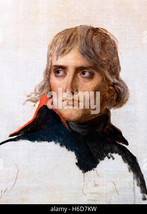 Portrait inachevé de Bonaparte par Jacques Louis David, huile sur toile, c.1797/8. Banque D'Images