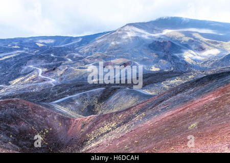 L'Etna, Catane, Sicile, Italie Banque D'Images