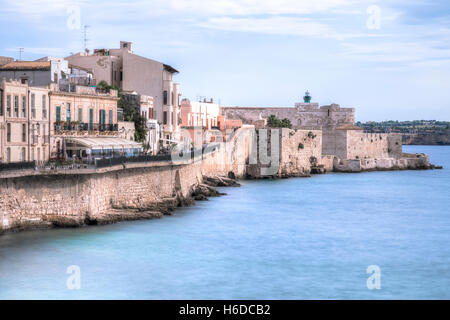 Ortigia, Syracuse, Sicile, Italie Banque D'Images