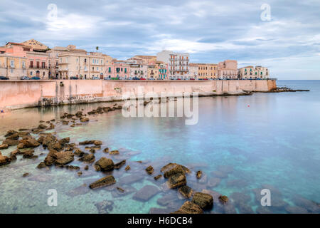 Ortigia, Syracuse, Sicile, Italie Banque D'Images