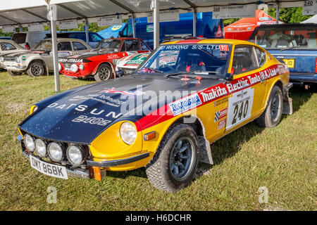 1972 Datsun 240Z de Kevin Bristow au Goodwood Festival of Speed 2016, Sussex, UK Banque D'Images