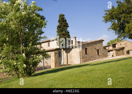 Maison de campagne typique en Toscane Banque D'Images