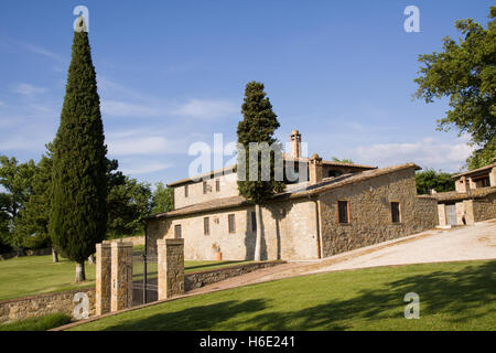 Maison de campagne typique en Toscane Banque D'Images